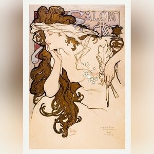 Salon des Cent poster (1896) by Alphonse Maria Mucha Print